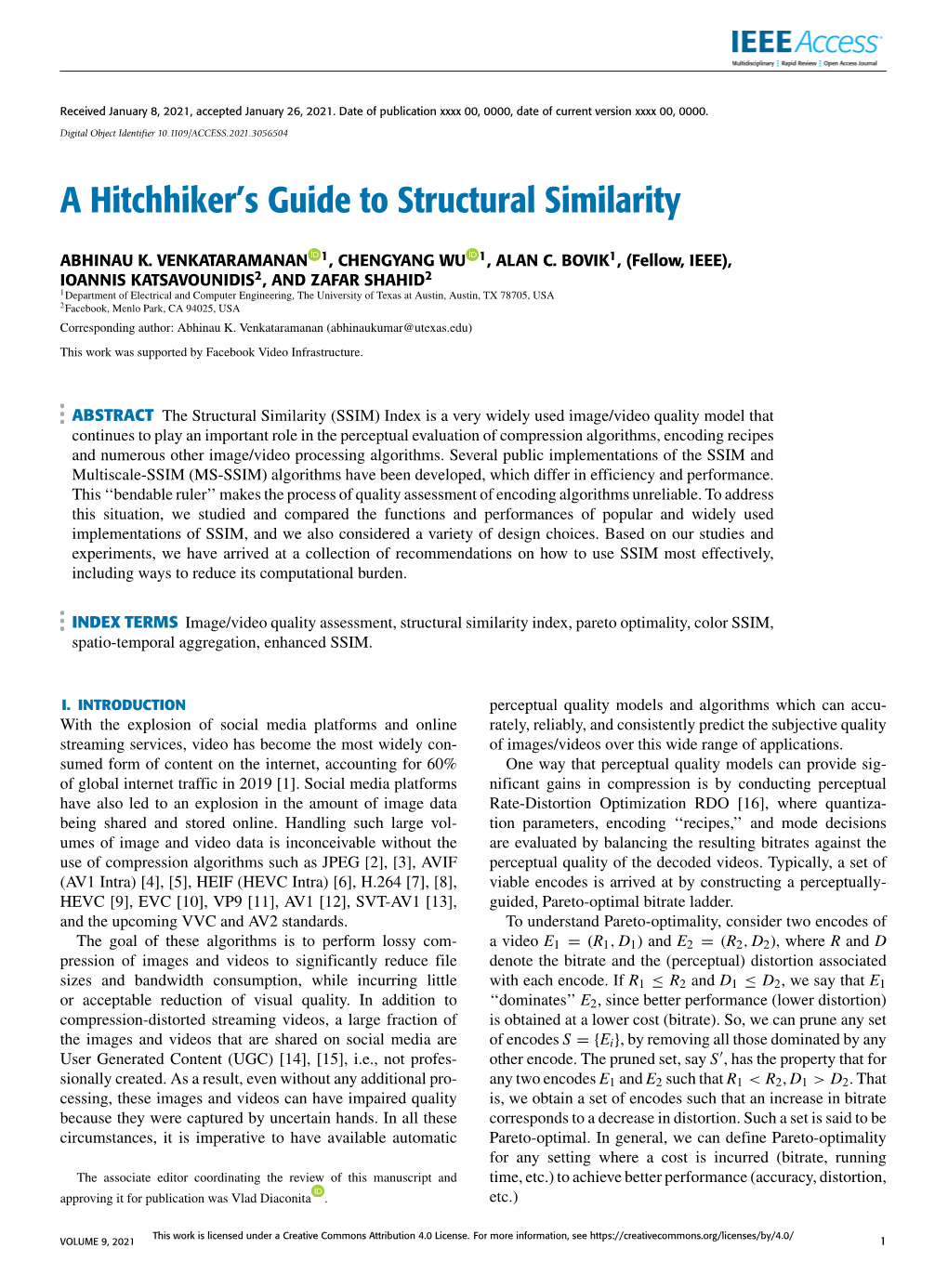 A Hitchhiker's Guide to Structural Similarity