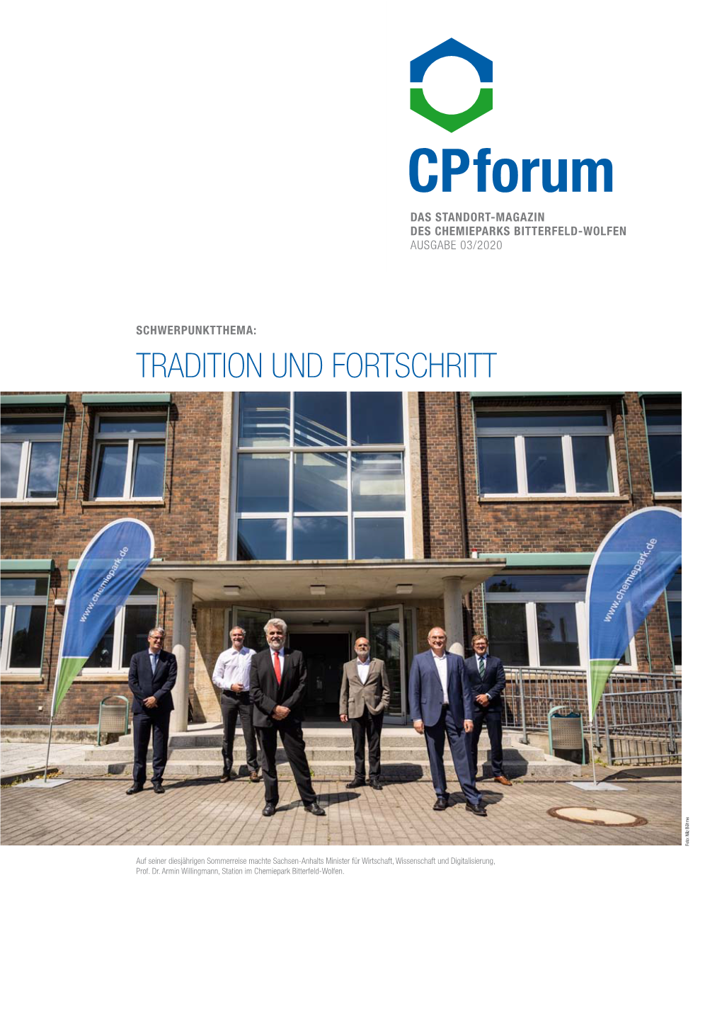 Cpforum Das Standort-Magazin Des Chemieparks Bitterfeld-Wolfen Ausgabe 03/2020