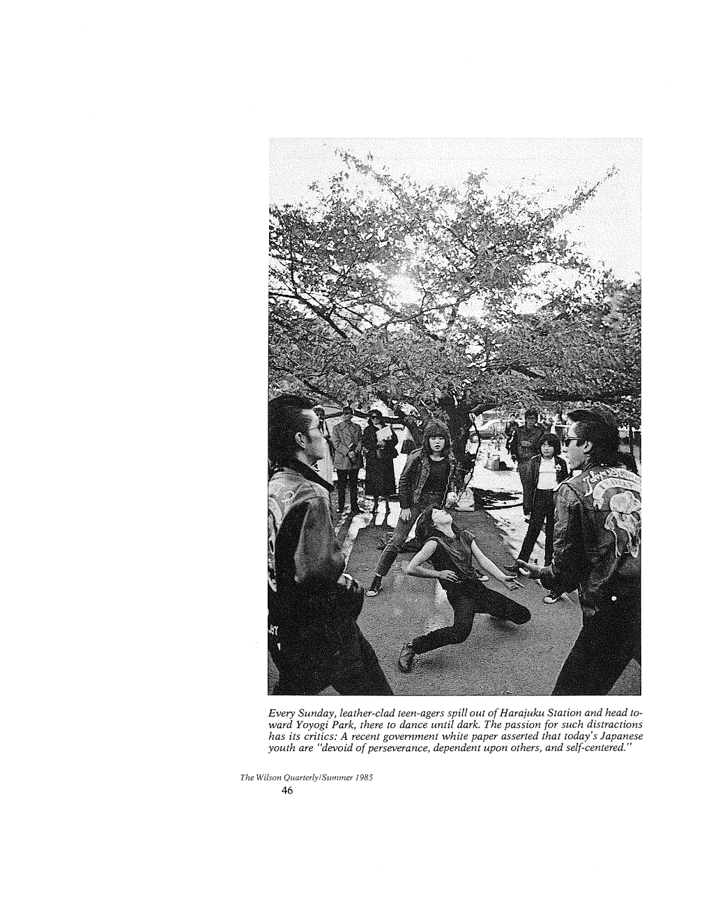 Every Sunday, Leather-Clad Teen-Agers Spill out of Harajuku Station and Head To- Ward Yoyogi Park, There to Dance Until Dark