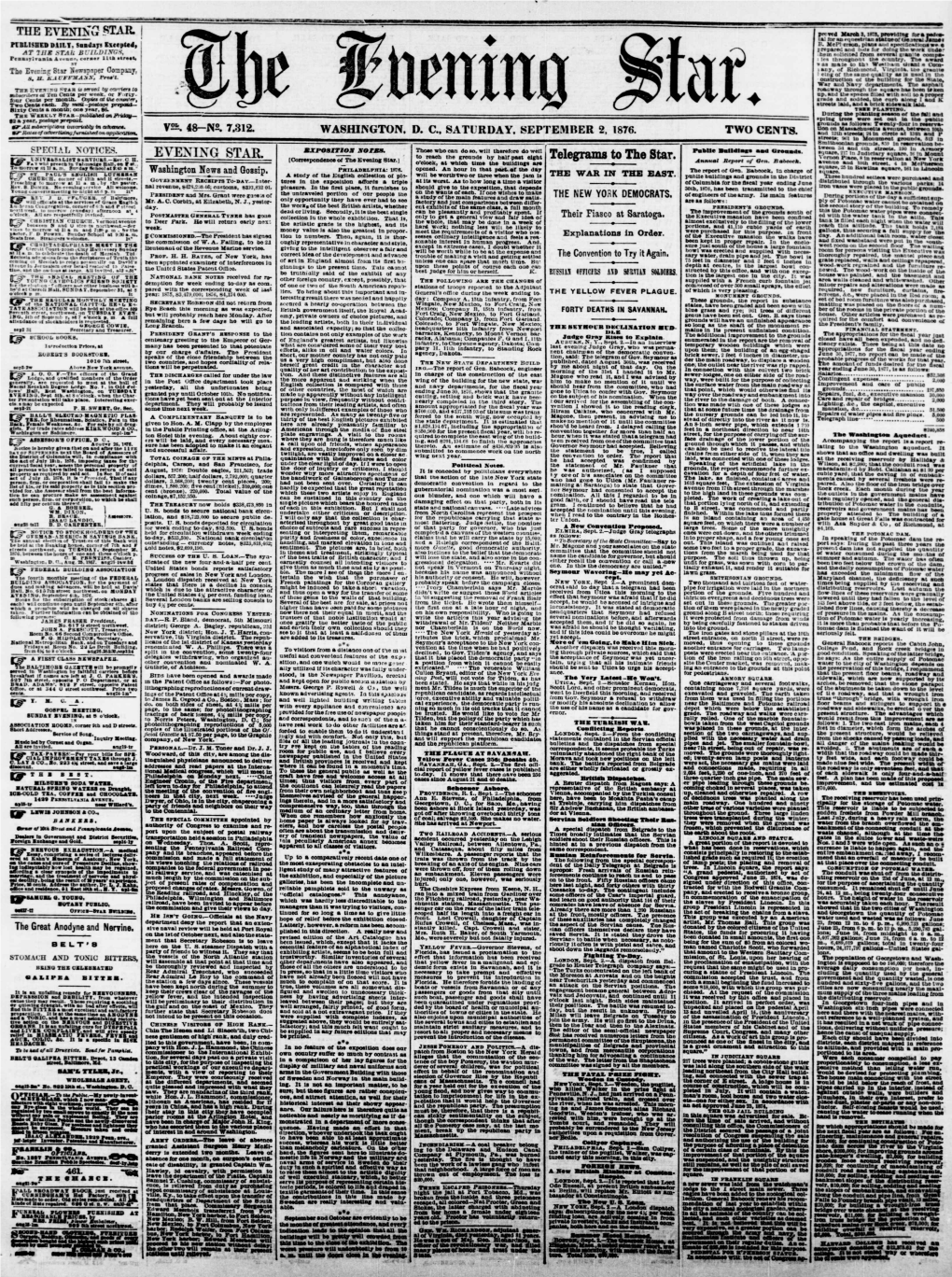 Telegrams to the Star. Annual Qm