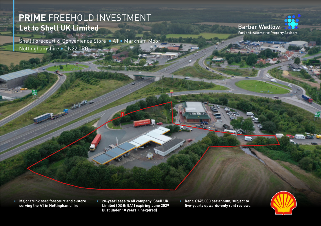 PRIME FREEHOLD INVESTMENT Let to Shell UK Limited