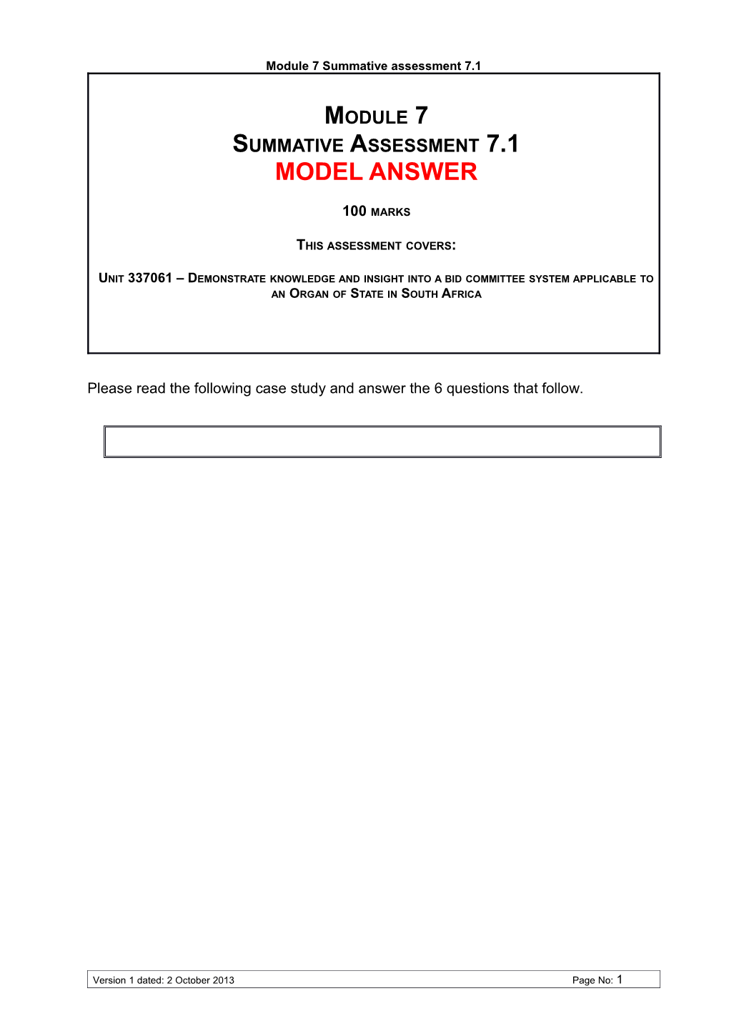 Module 7 Summative Assessment 7.1