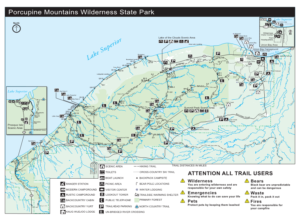 Porcupine Mountains Wilderness Area Backcountry