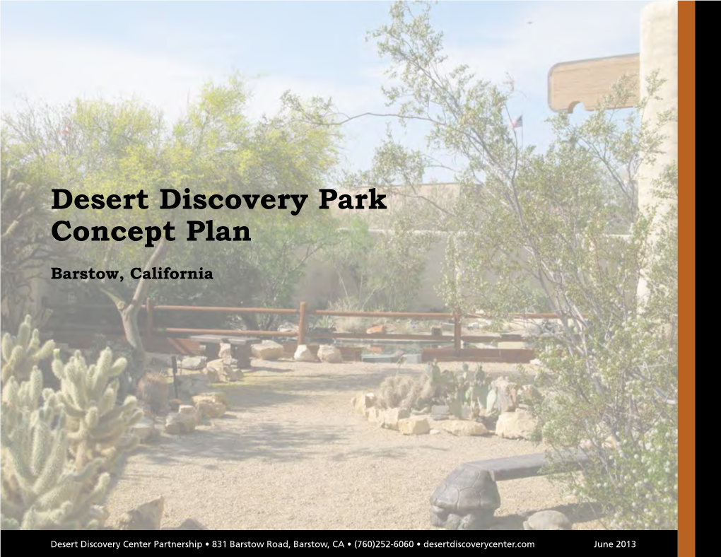 Desert Discovery Park Concept Plan