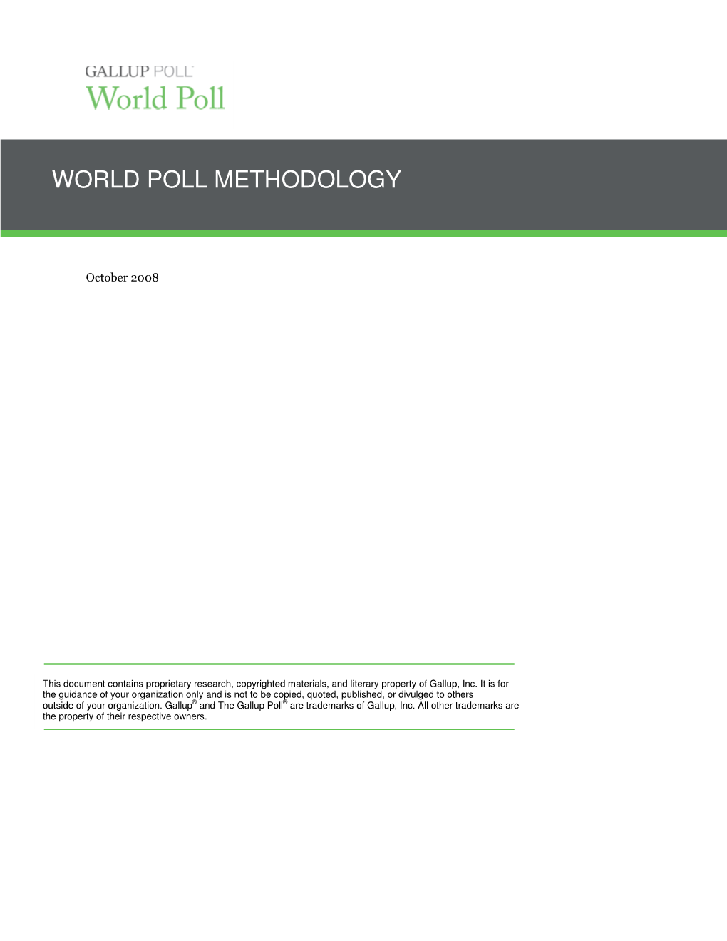 World Poll Methodology