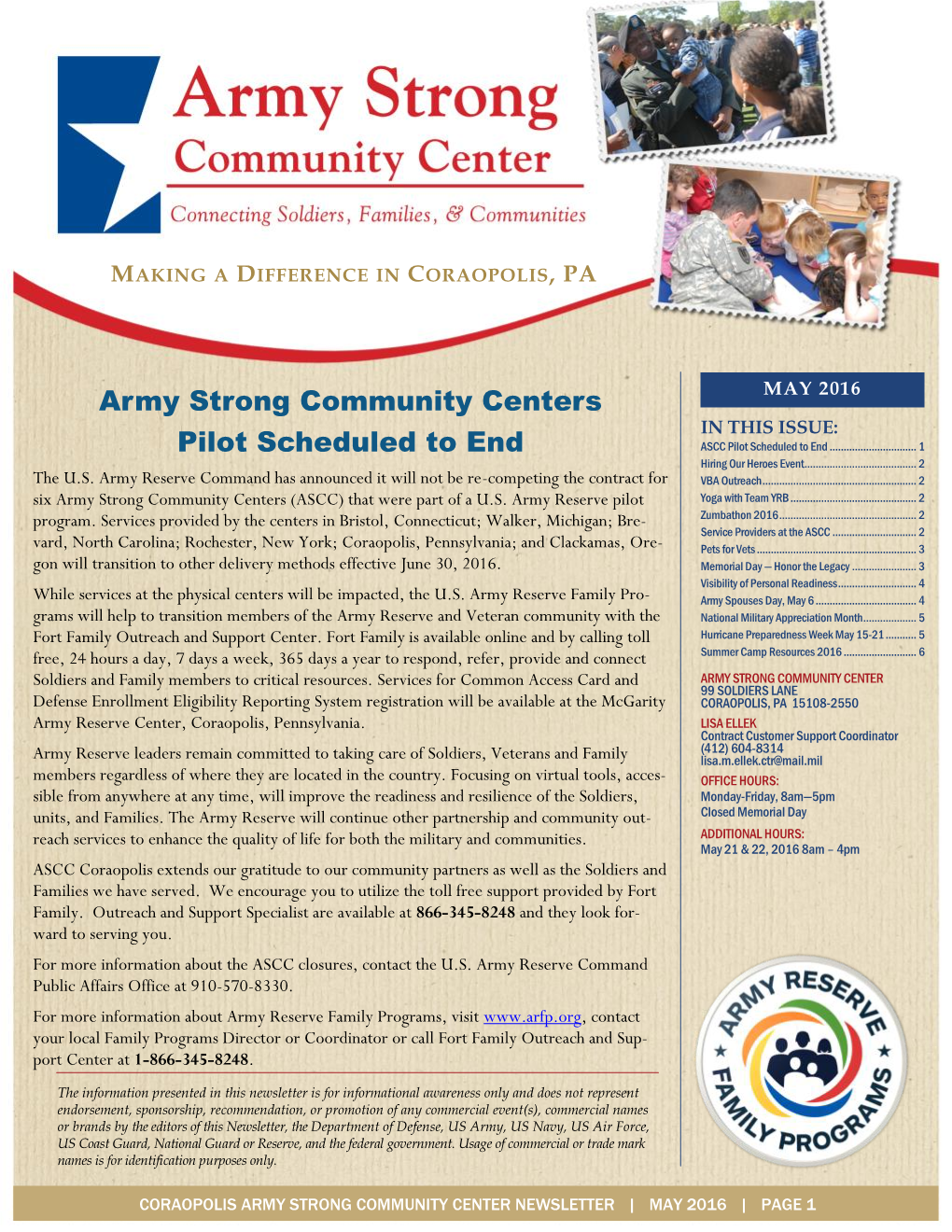 Ascc Coraopolis Newsletter