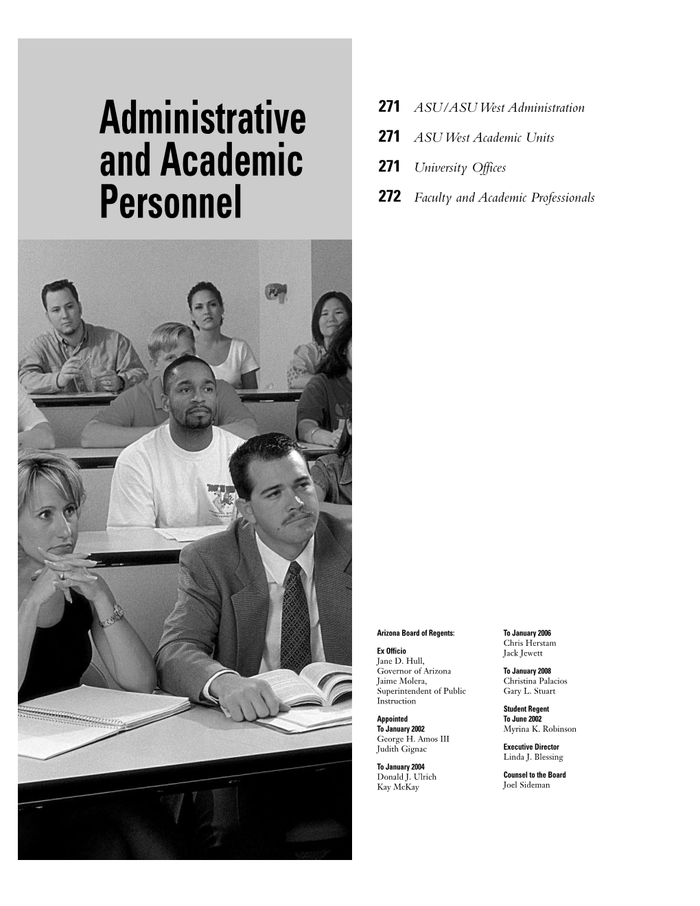 Administrative and Academic Personnel