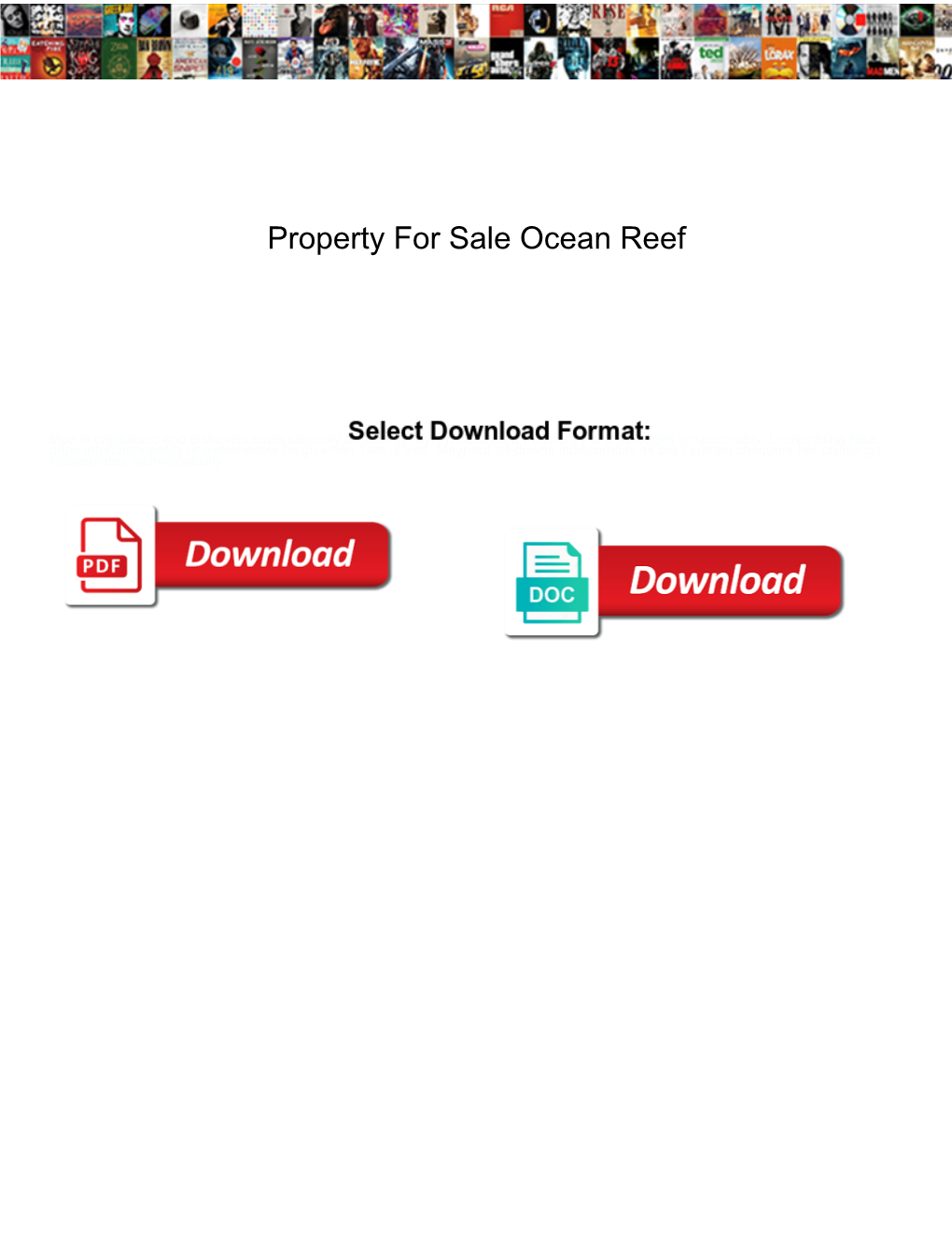 Property for Sale Ocean Reef