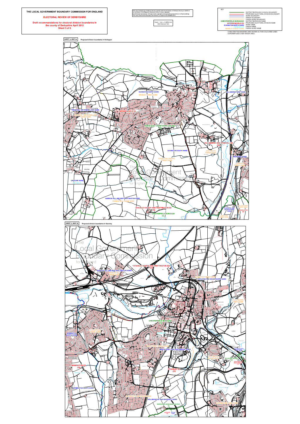 THE LOCAL GOVERNMENT BOUNDARY COMMISSION for ENGLAND ELECTORAL REVIEW of DERBYSHIRE Draft Recommendations for Electoral Division