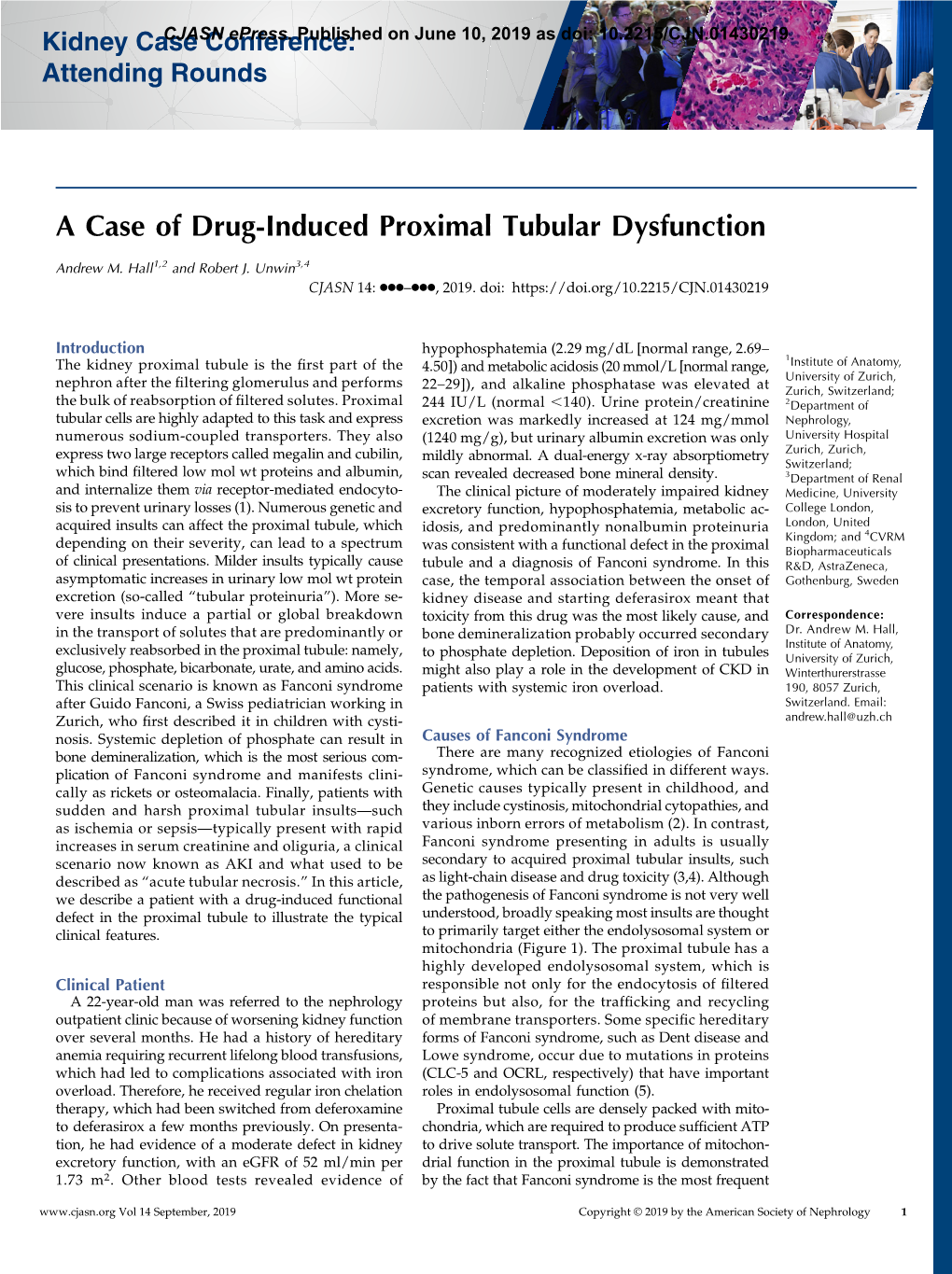 A Case of Drug-Induced Proximal Tubular Dysfunction