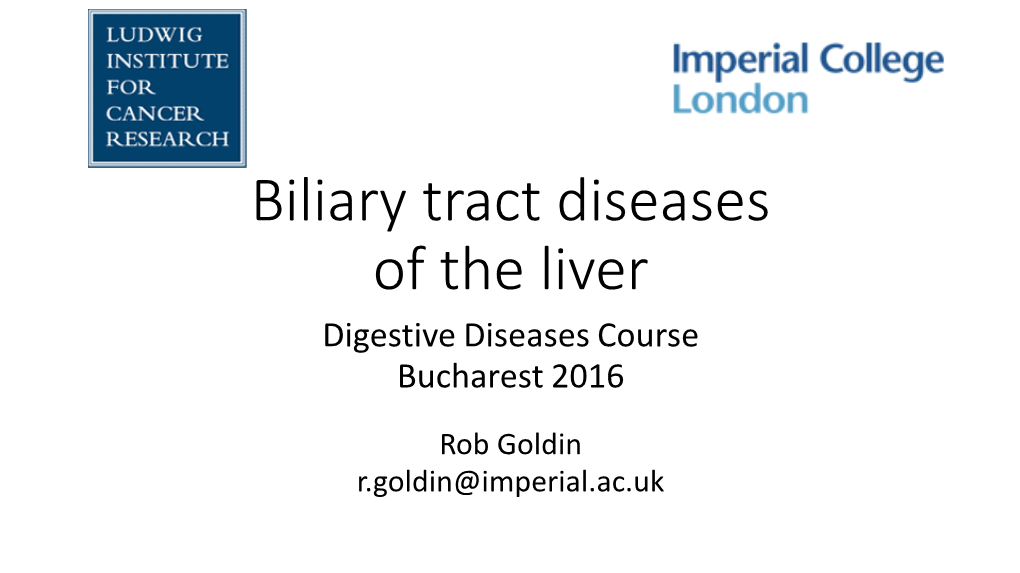 Bile Duct Diseases