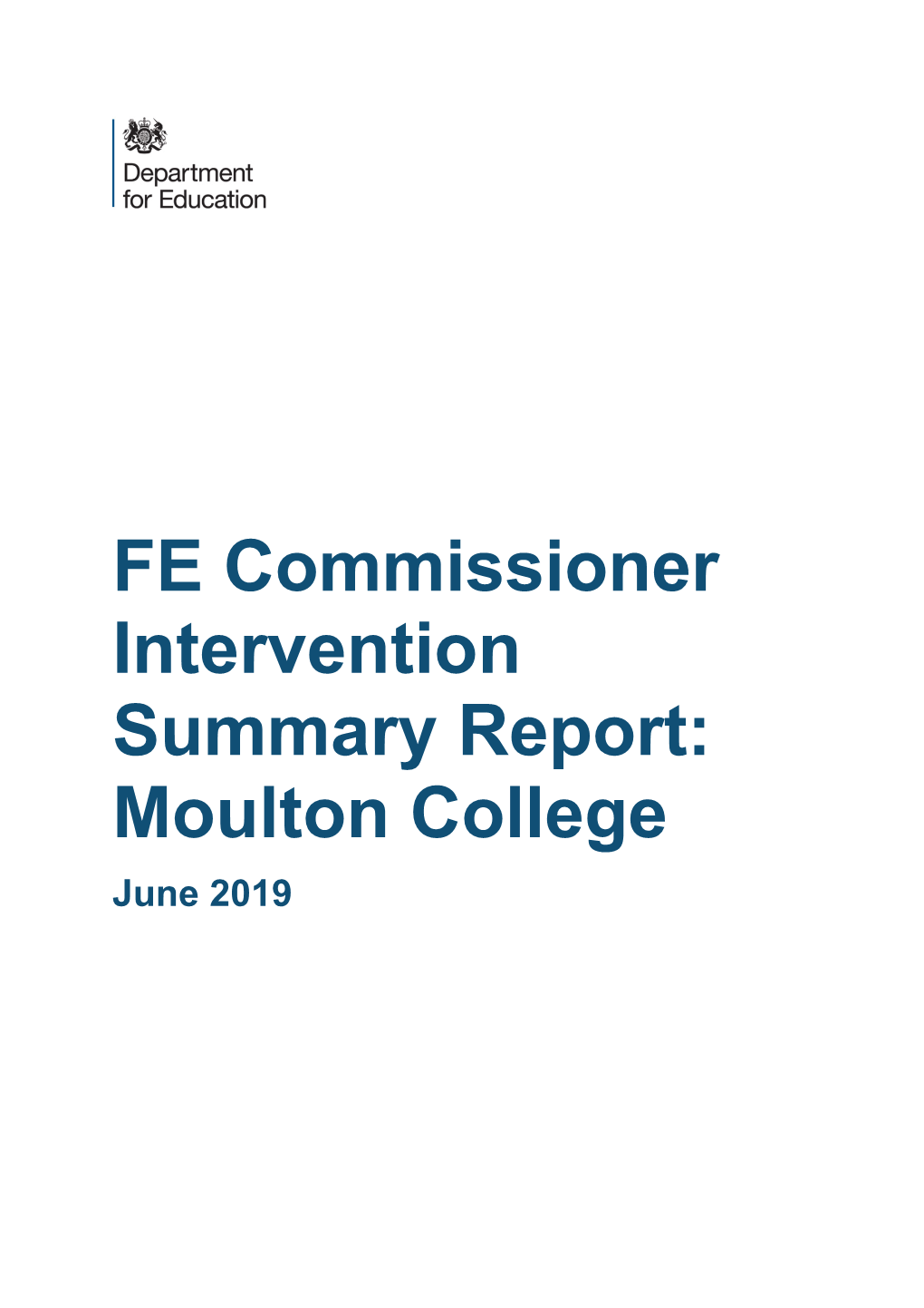 Moulton College June 2019