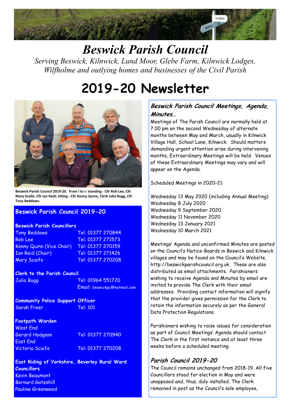 2019-20 Newsletter