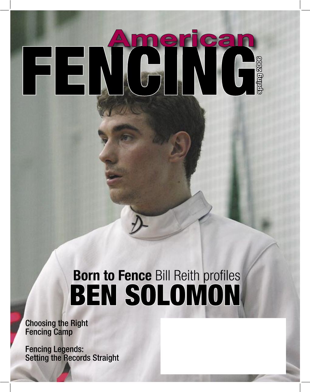 BEN SOLOMON Born Tofence Billreithproﬁ Les