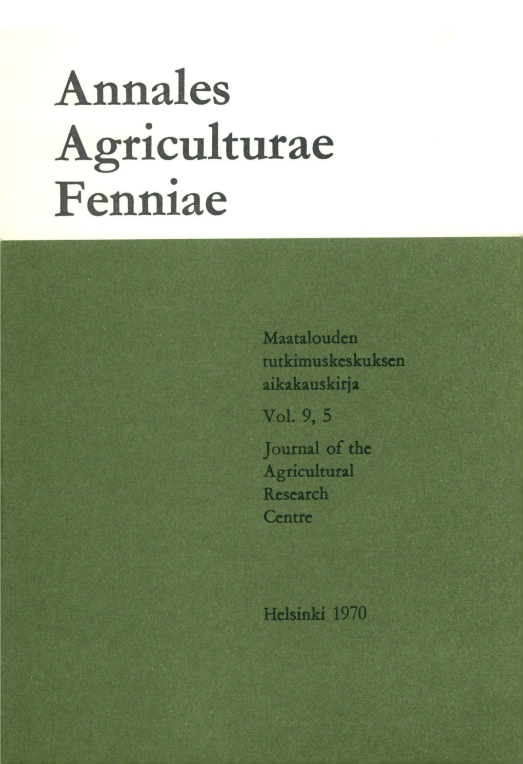 Annales Agriculturae Fenniae