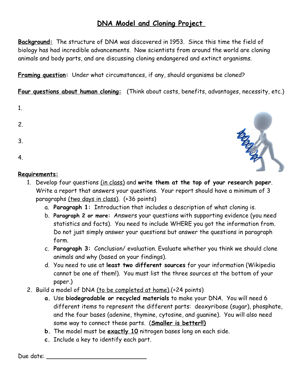 DNA and Cloning