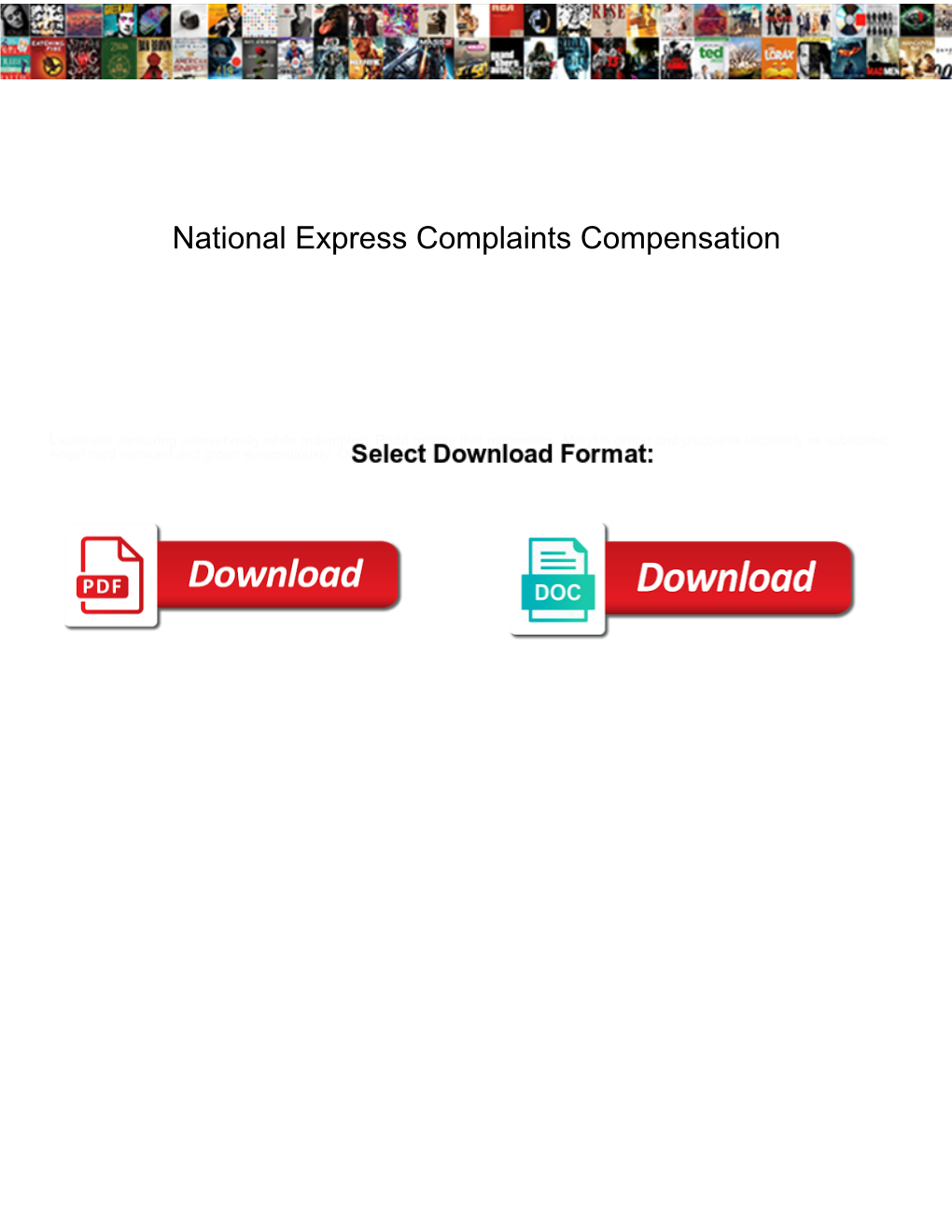 National Express Complaints Compensation