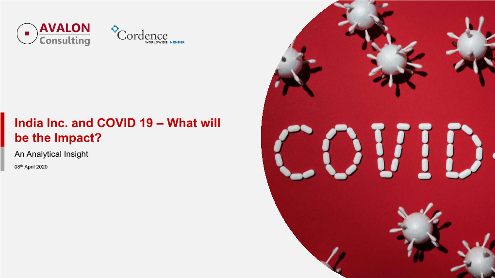 Avalon Pandemic Test Designed to Assess the Impact of COVID-19 on India Inc