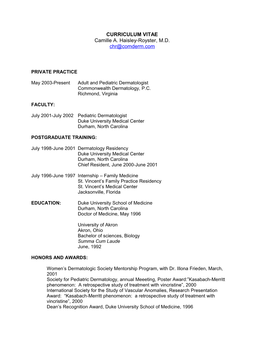 Curriculum Vitae s240