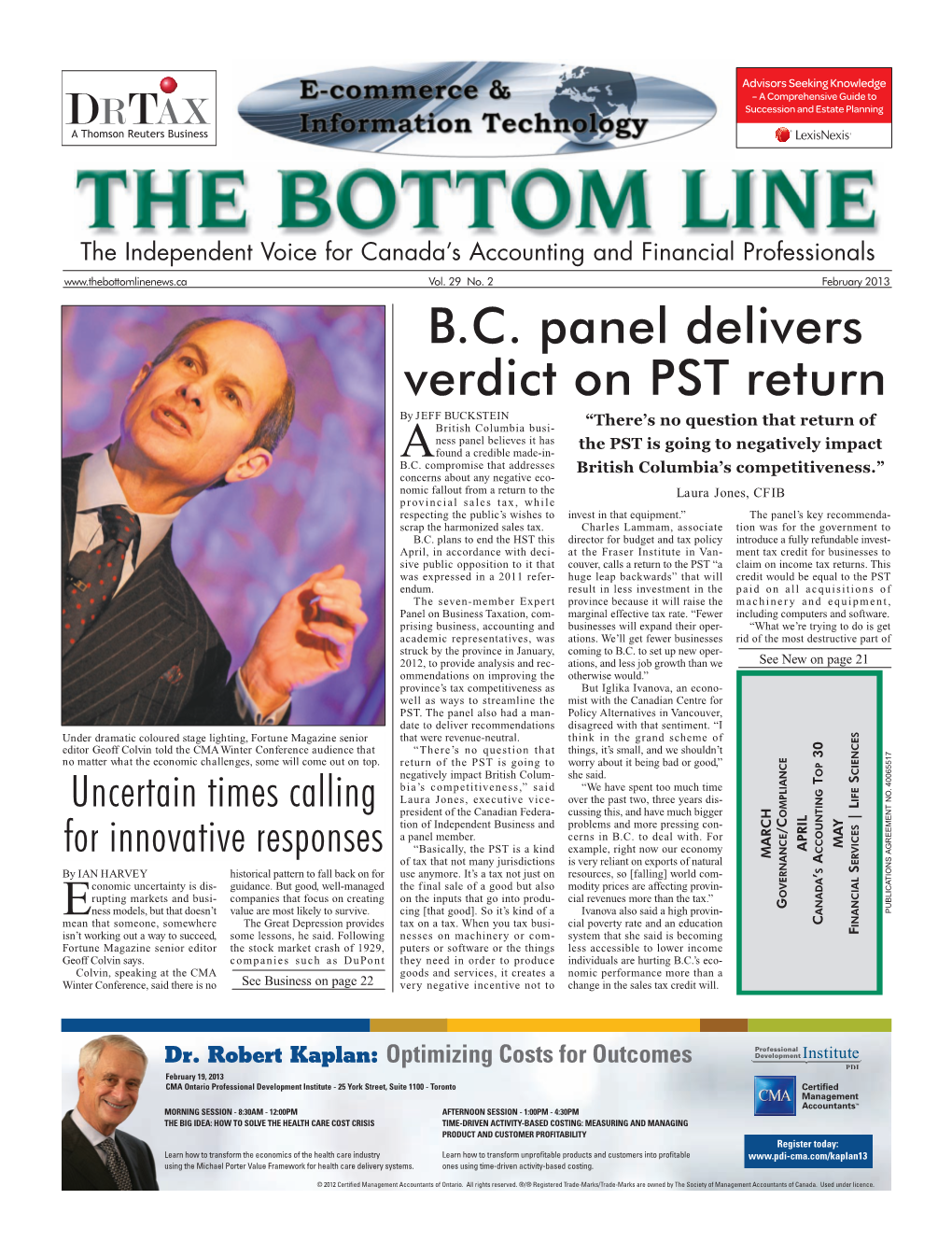 B.C. Panel Delivers Verdict on PST Return