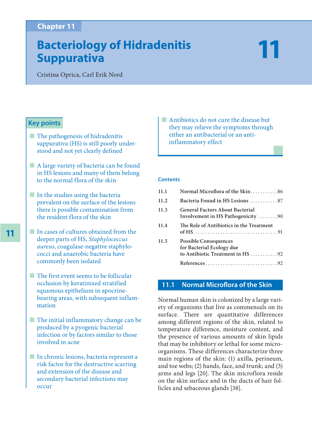 Bacteriology of Hidradenitis Suppurativa 11