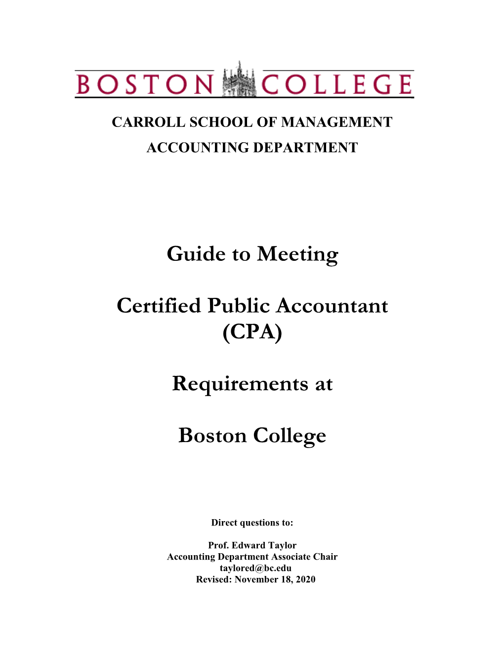 Guide to Meeting Certified Public Accountant (CPA)