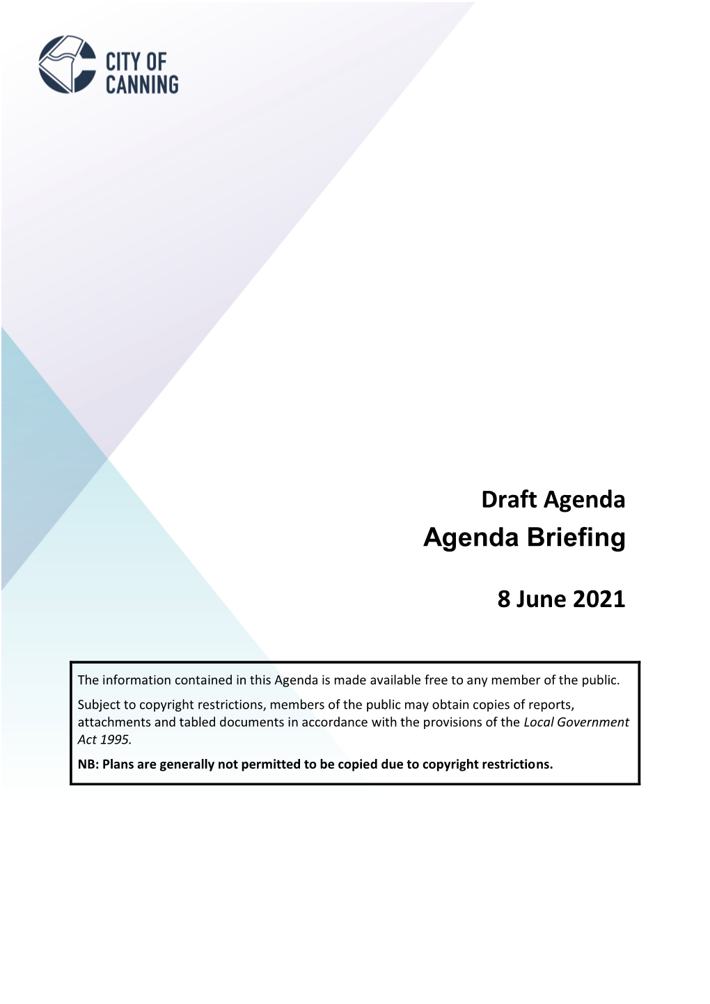 Agenda of Agenda Briefing