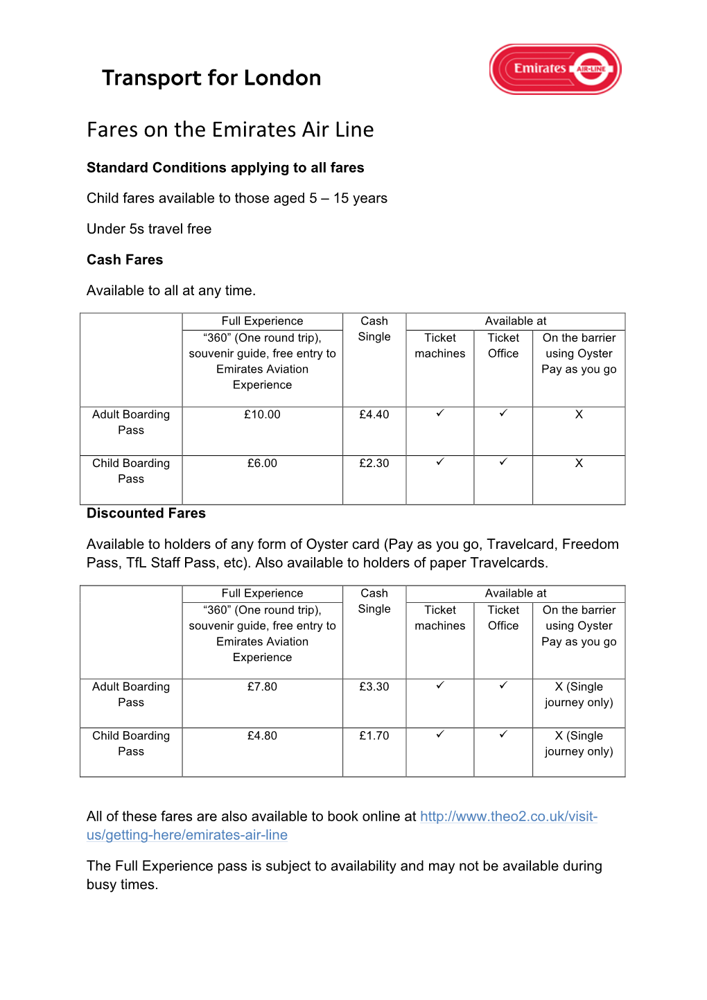 20140722 Emirates Air Line Frequently Asked Questions