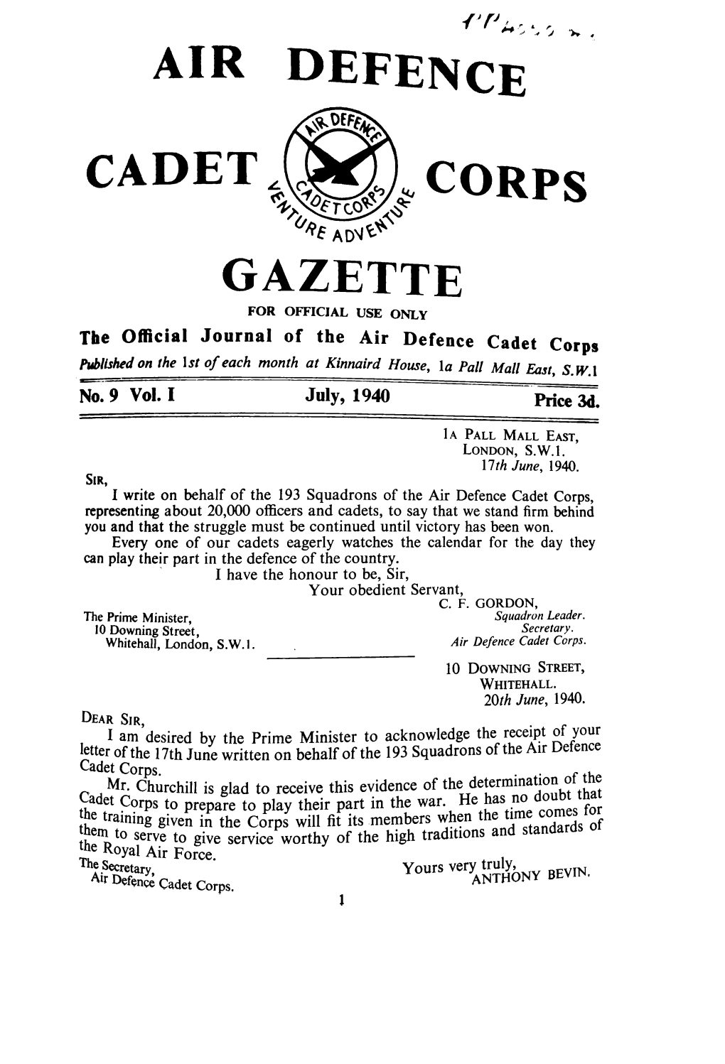 Air Defence Cadet Corps Gazette