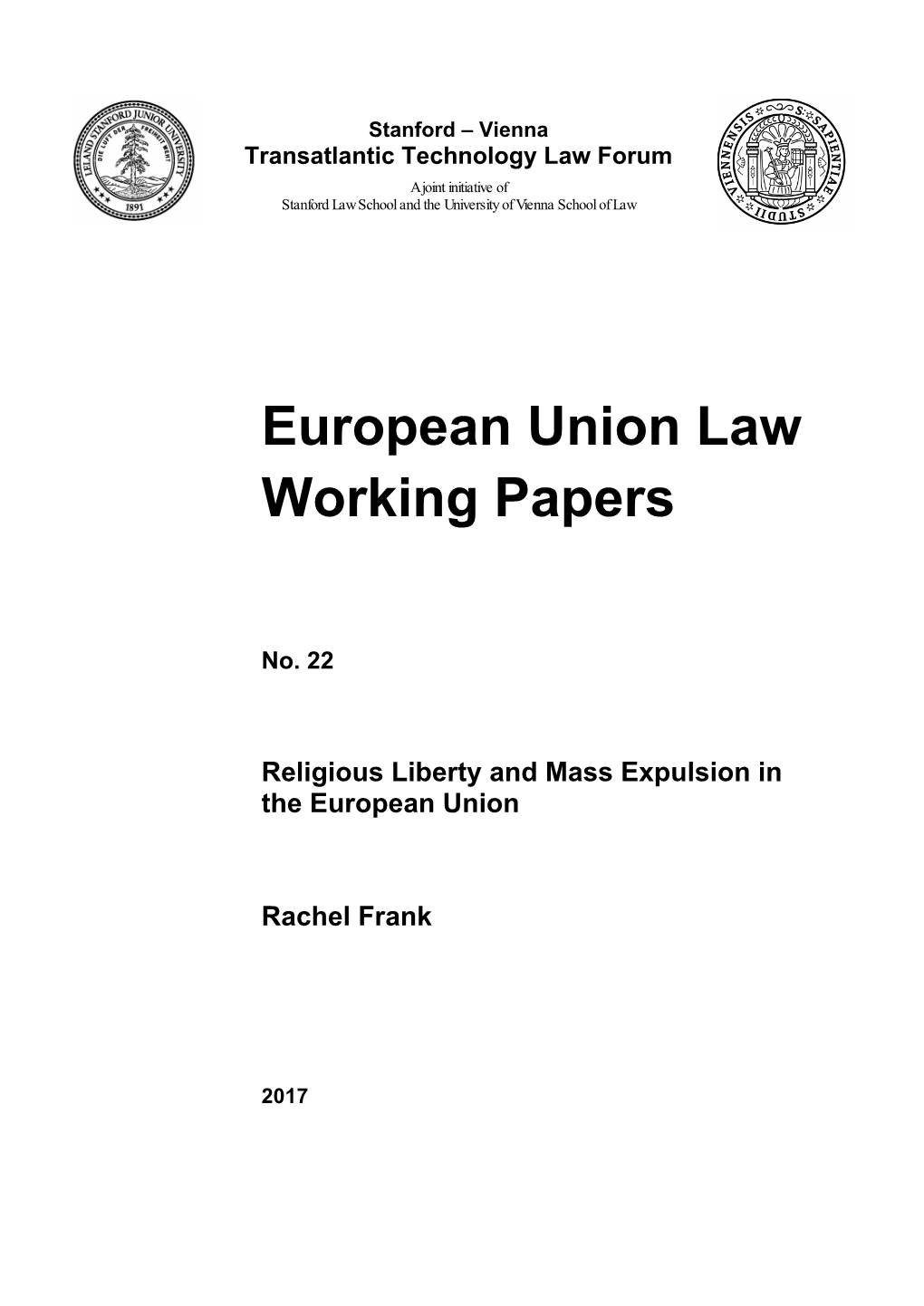 European Union Law Working Papers