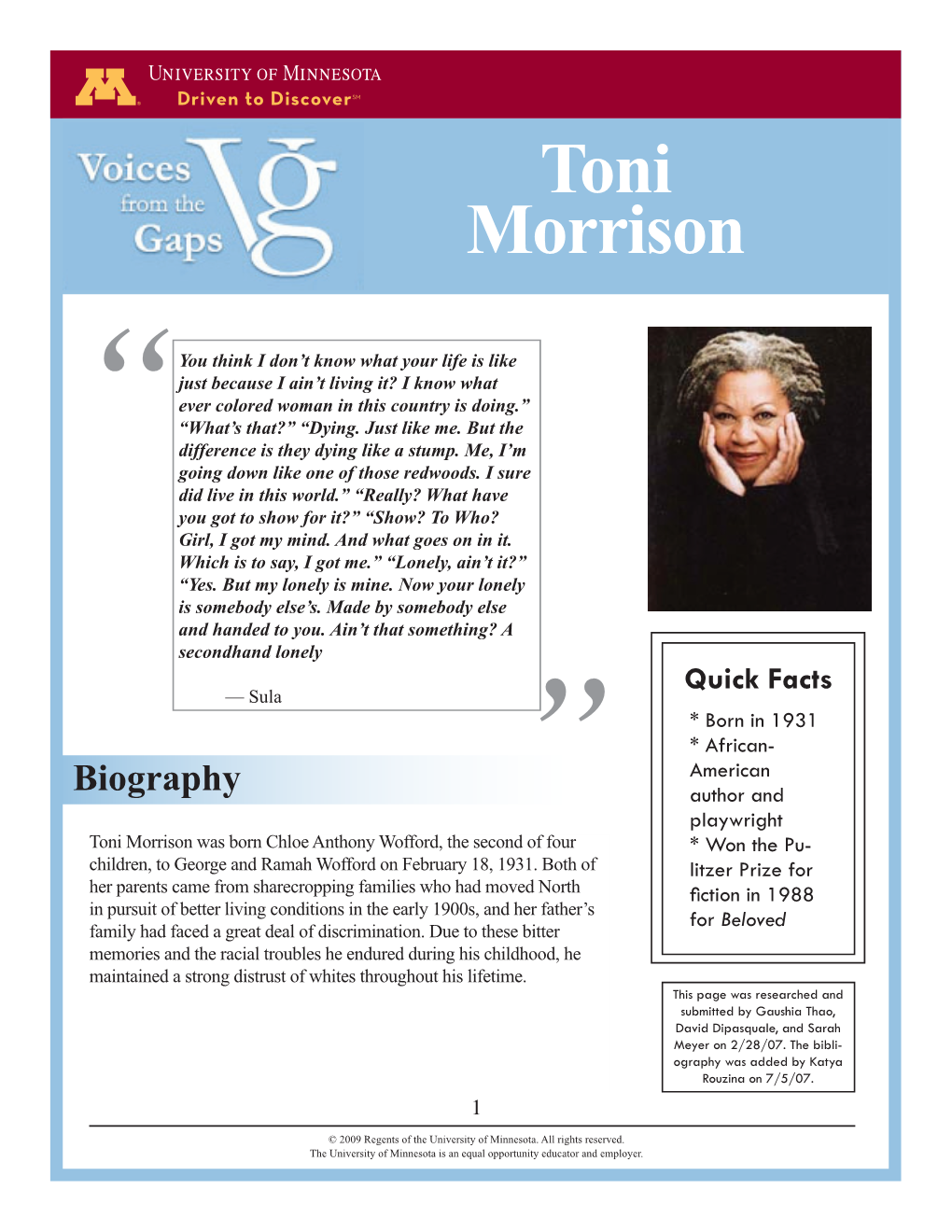 Toni Morrison