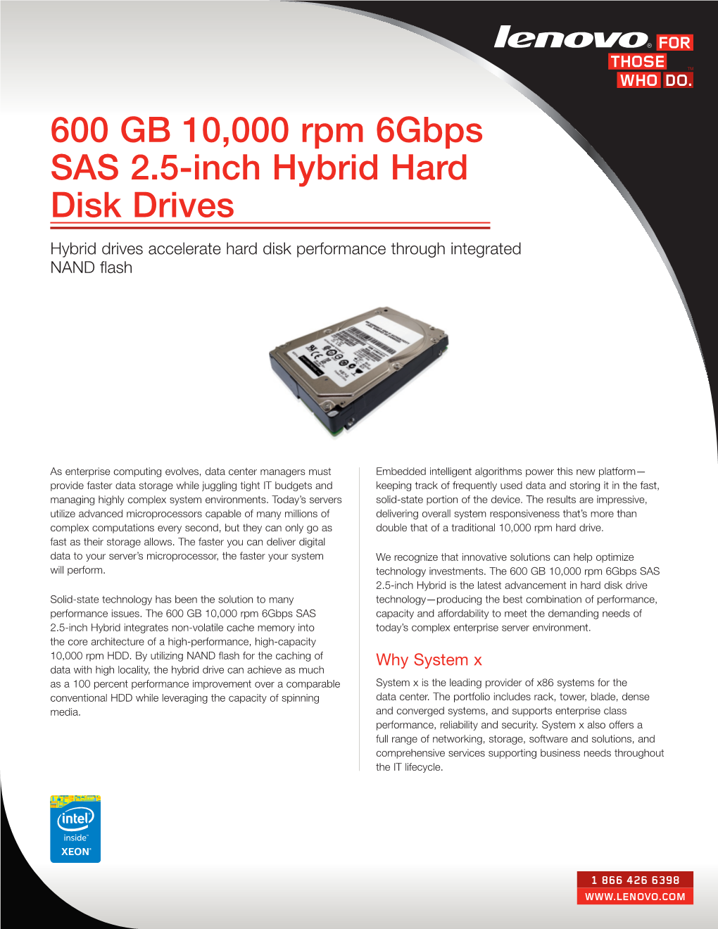 600 GB 10,000 Rpm 6Gbps SAS 2.5-Inch Hybrid Hard Disk Drives