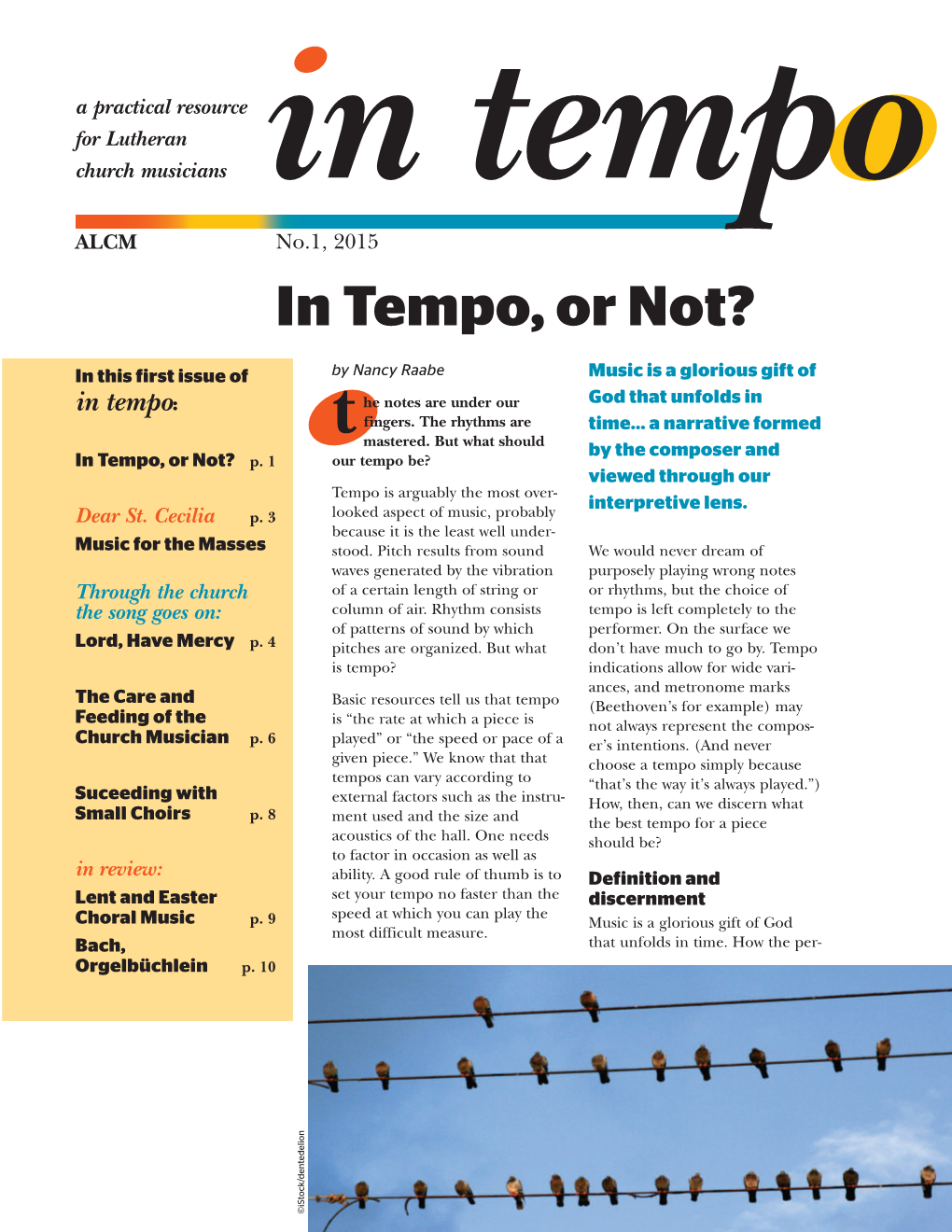 In Tempo, Or Not?