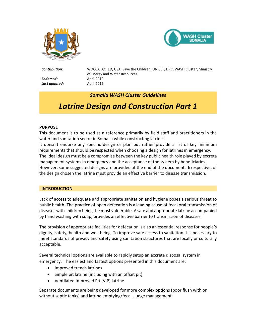 Latrine Design and Construction Part 1