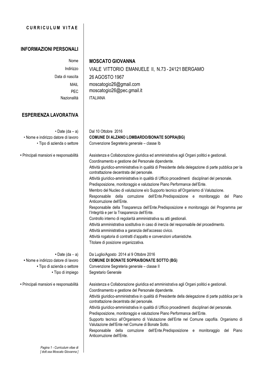 Curriculum Vitae