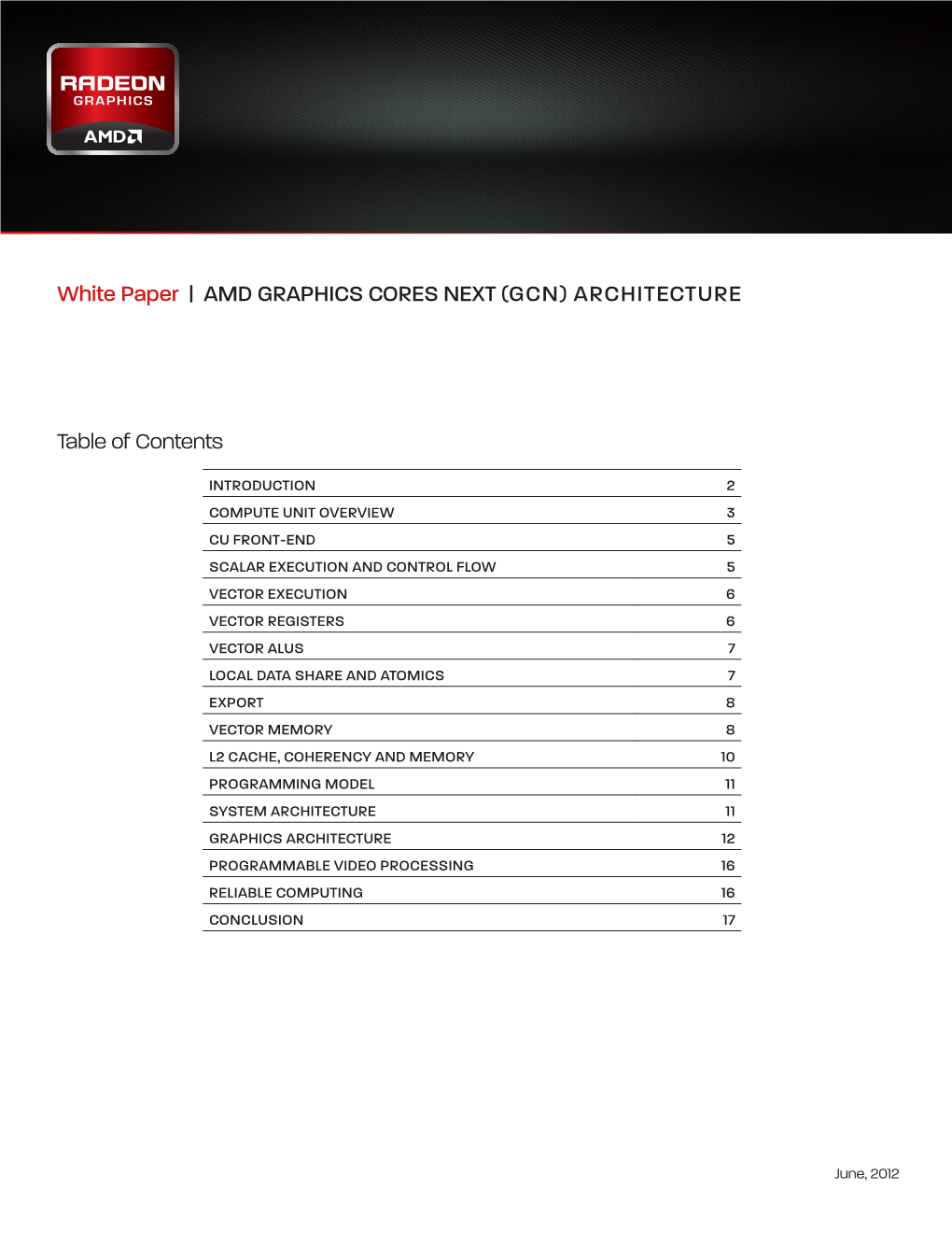 AMD Graphics Core Next (GCN) Architecture