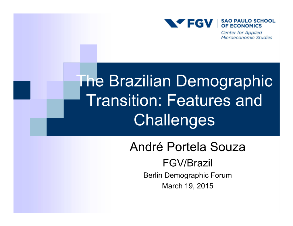 The Brazilian Demographic Transition