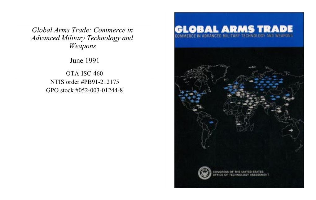 Global Arms Trade: Commerce in Advanced Military Technology and Weapons