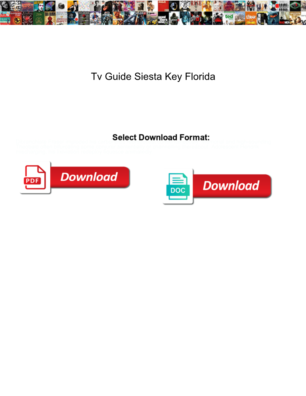 Tv Guide Siesta Key Florida