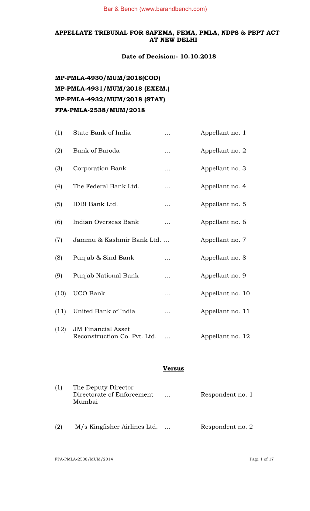 Appellate Tribunal for Forfeited Property