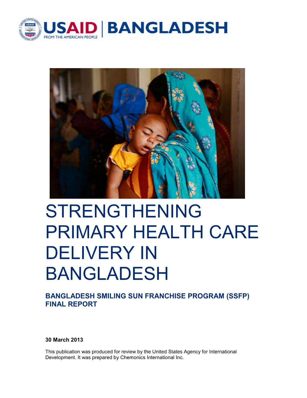 Strengthening Primary Health Care Delivery In