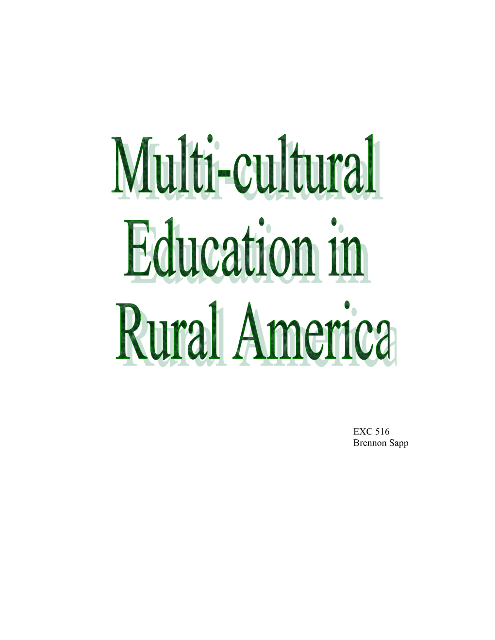 Cultural Diversity in Rural Communities