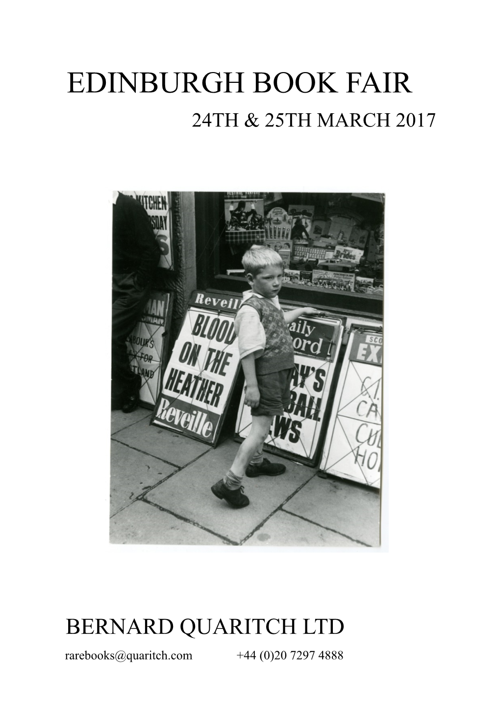 Edinburgh Book Fair 24Th & 25Th March 2017