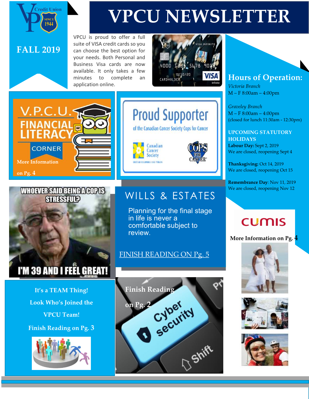 Vpcu Newsletter Fall 2019