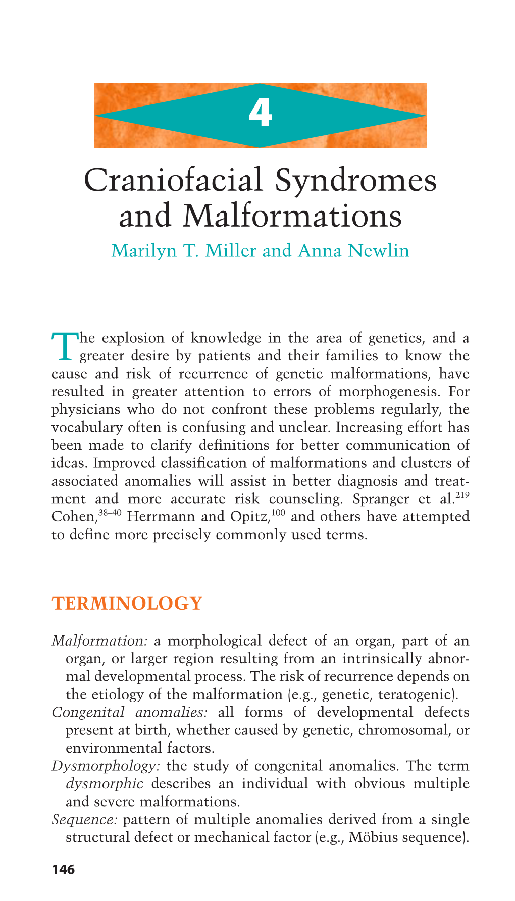 Craniofacial Syndromes and Malformations Marilyn T