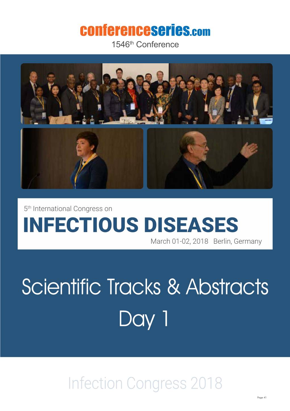 Day 1 Scientific Tracks & Abstracts