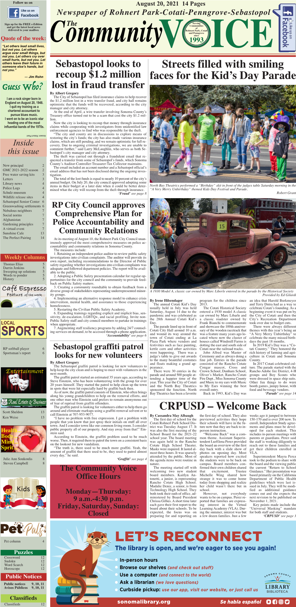 Rohnert Park E-Edition