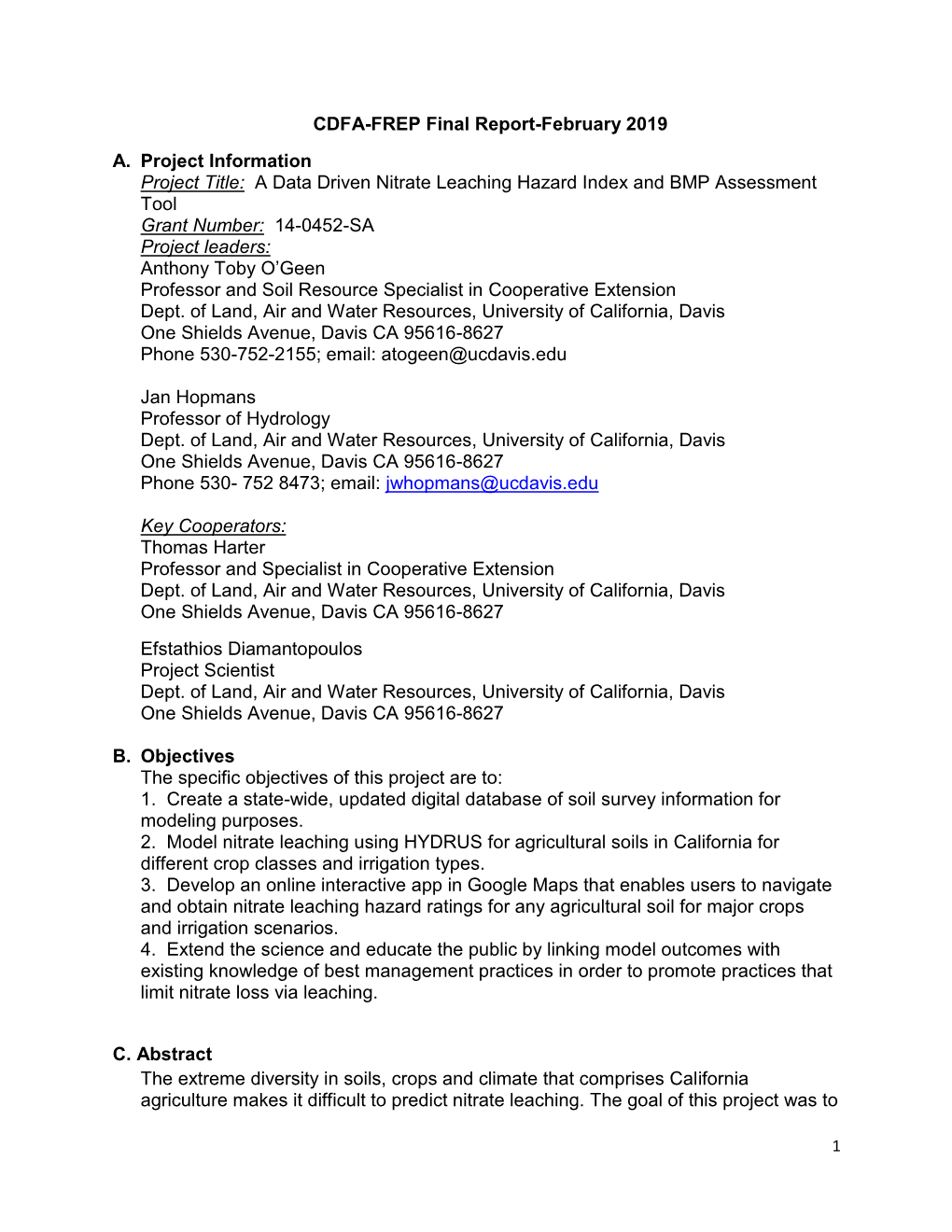 A Data-Driven Nitrate Leaching Hazard Index and BMP Assessment