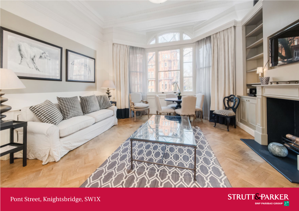 Pont Street, Knightsbridge, SW1X a Large Well Presented One Bedroom Maisonette in the Heart of Knightsbridge