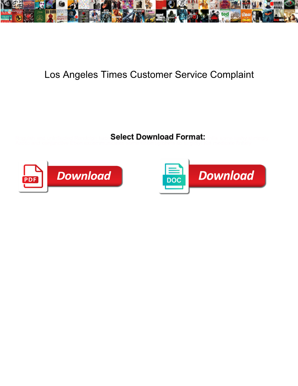 Los Angeles Times Customer Service Complaint